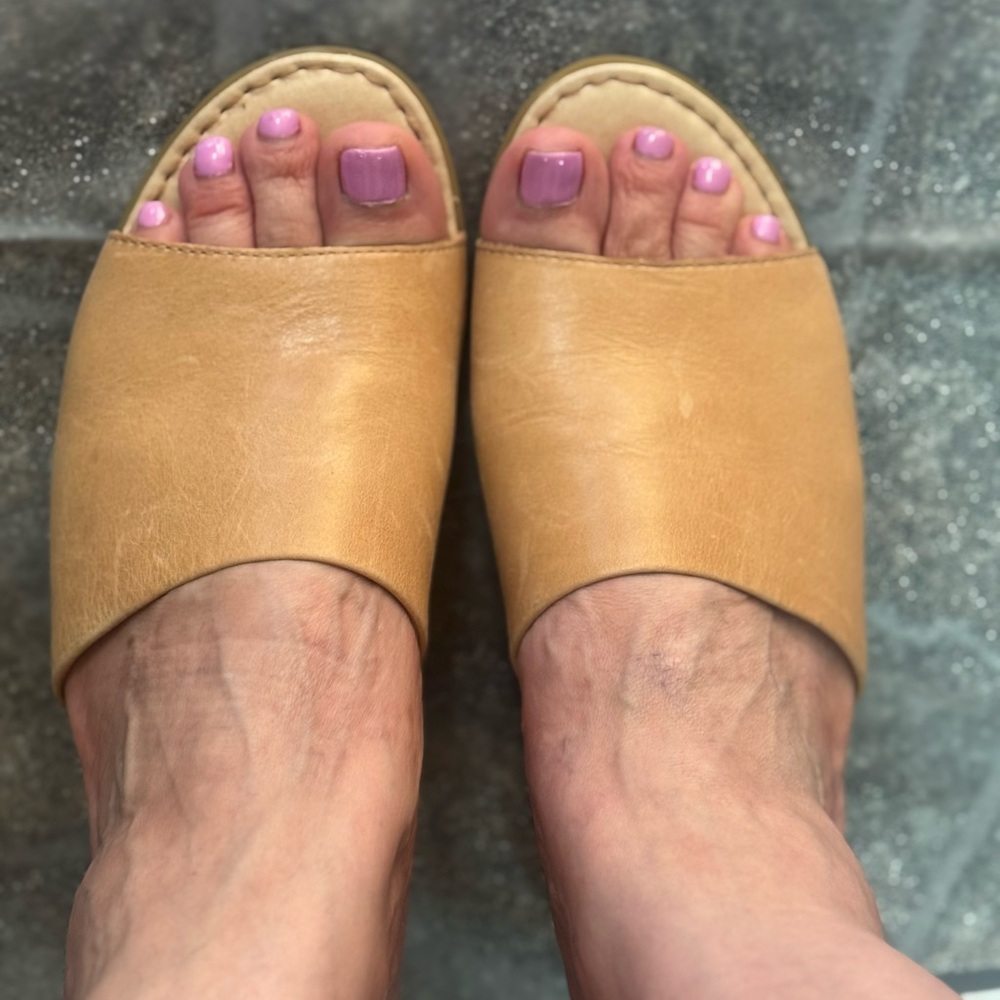 Tan Women's Slide Sandals
